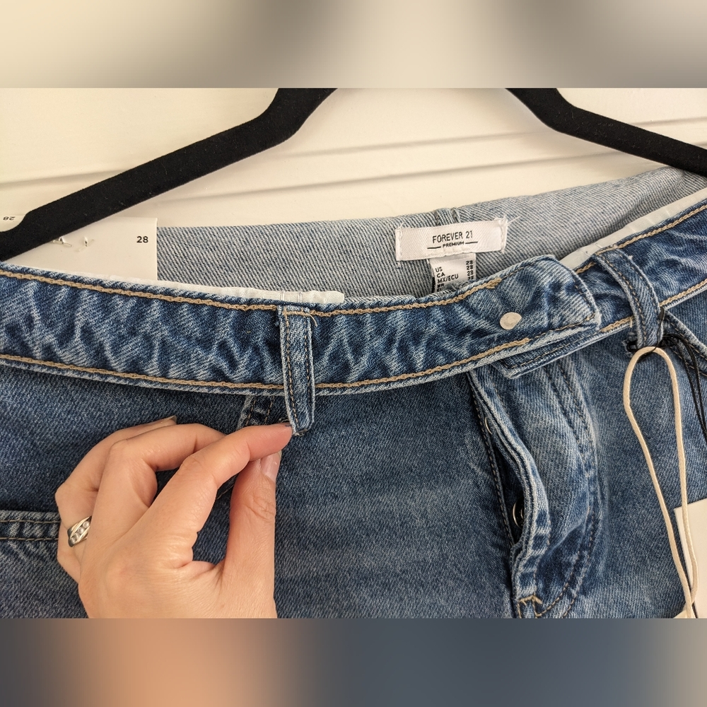 New Mom jeans mid rise Straight-Leg - Picture 10 of 12
